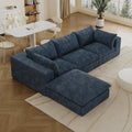 Modular Sectional Sofa Bed Set Fabric Upholstered Compressed for Living Room Bedroom Apartment Hotel Villa No Assembly Required 