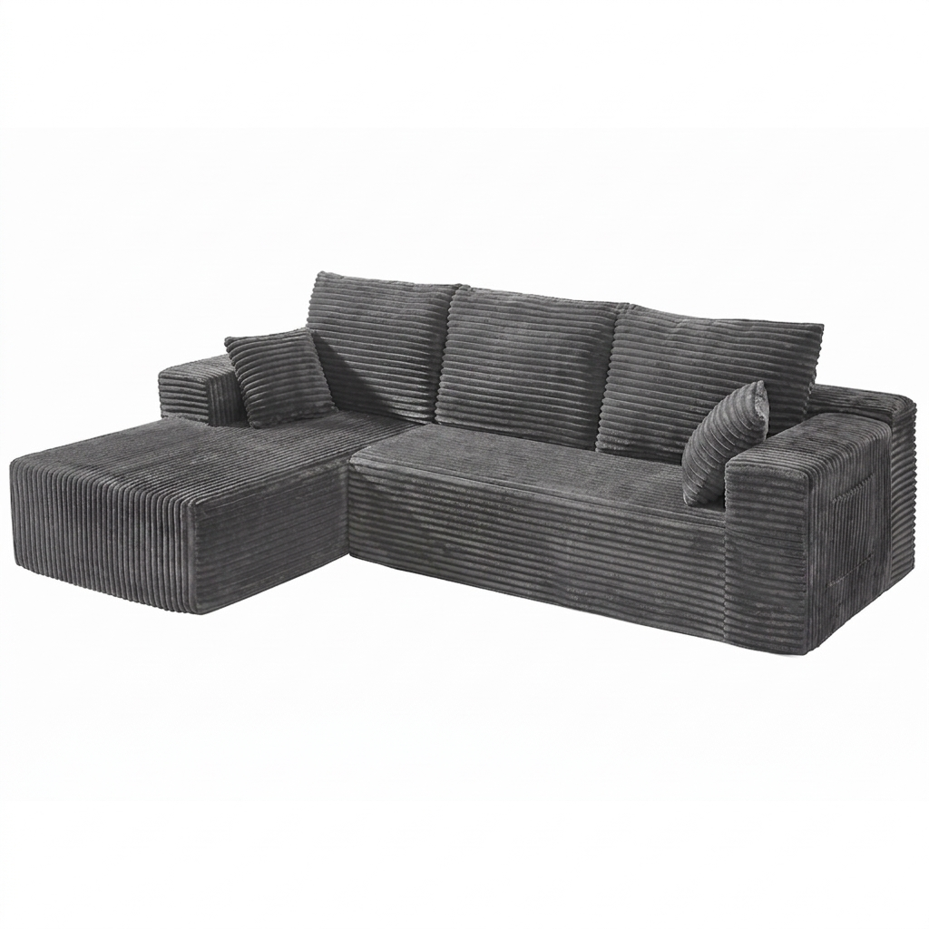 The Luma L-Shaped Boneless Couch 