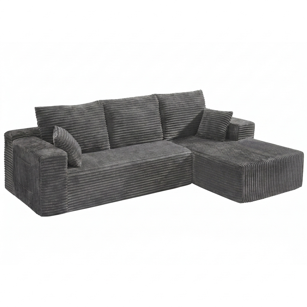 The Luma L-Shaped Boneless Couch 