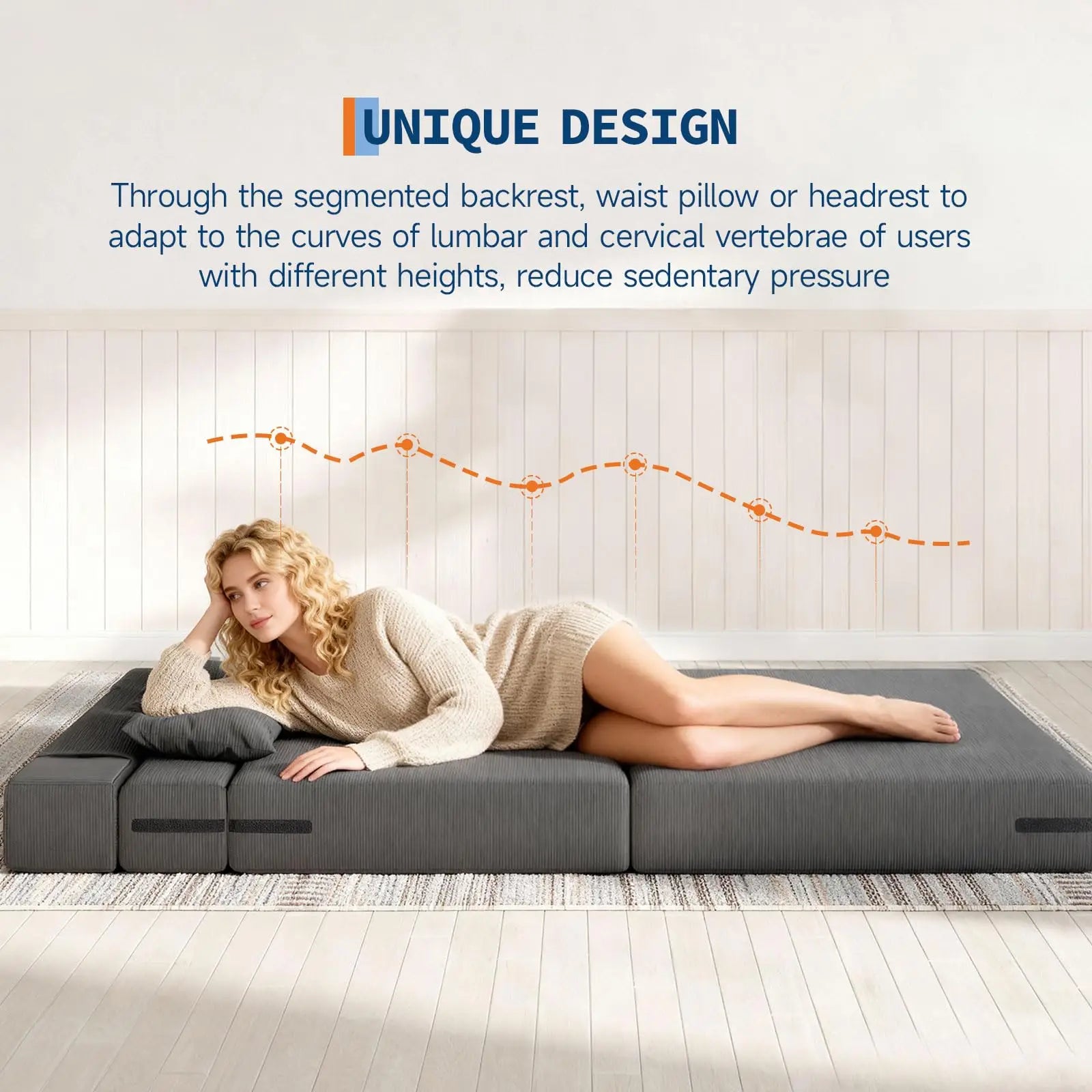 Rowan 4-in-1 Convertible Sofa Bed