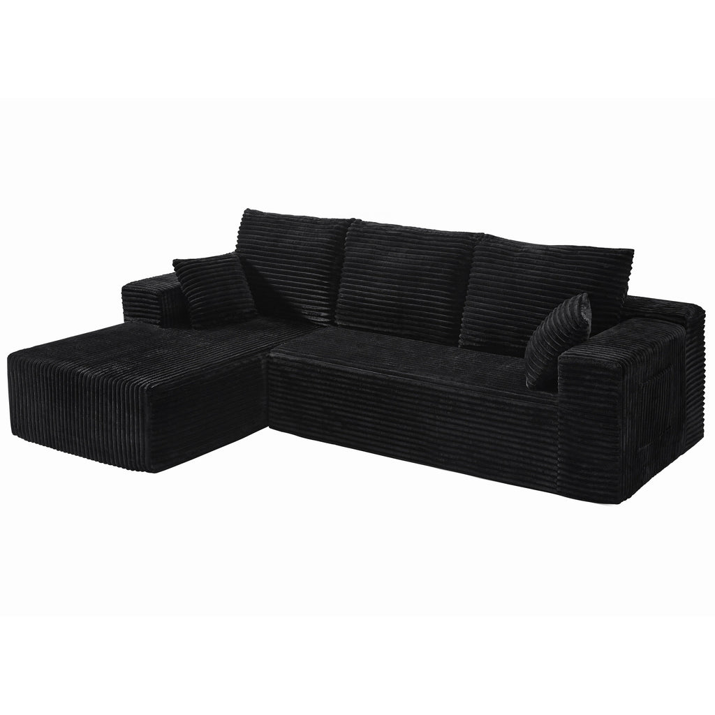 the luma l shaped boneless couch