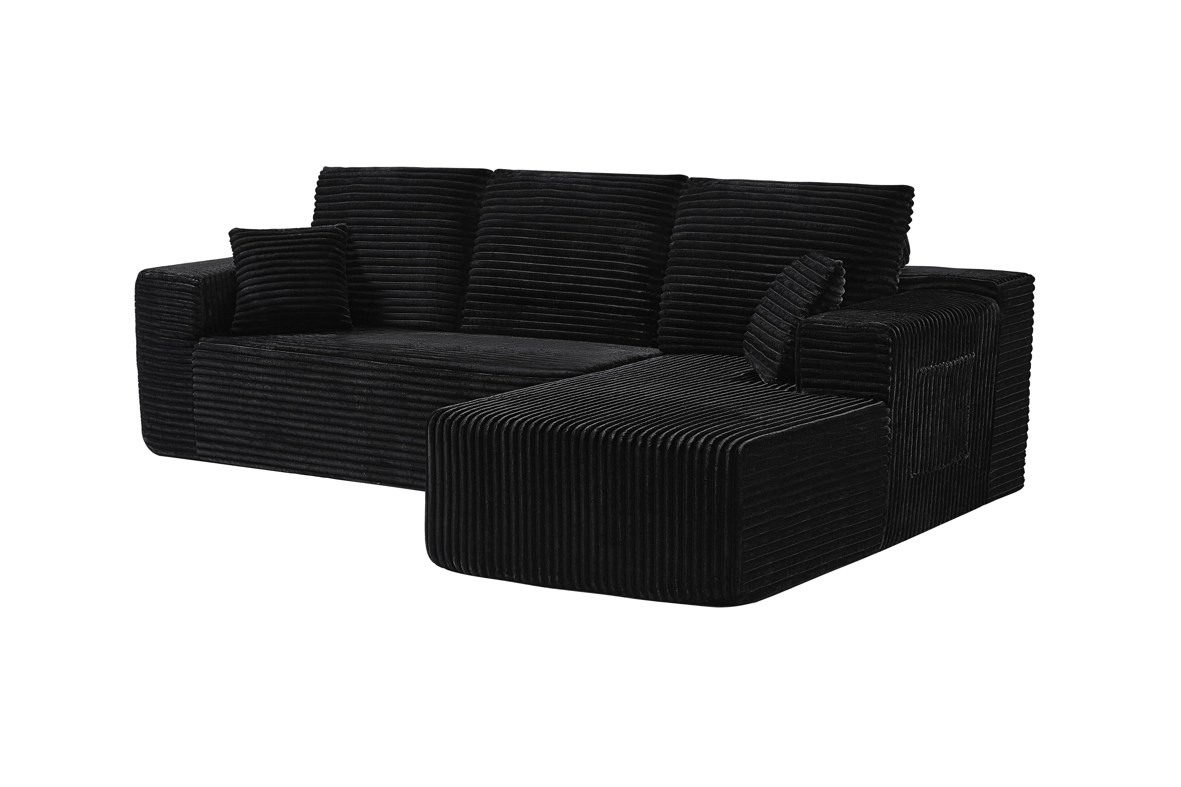 l shaped boneless couch