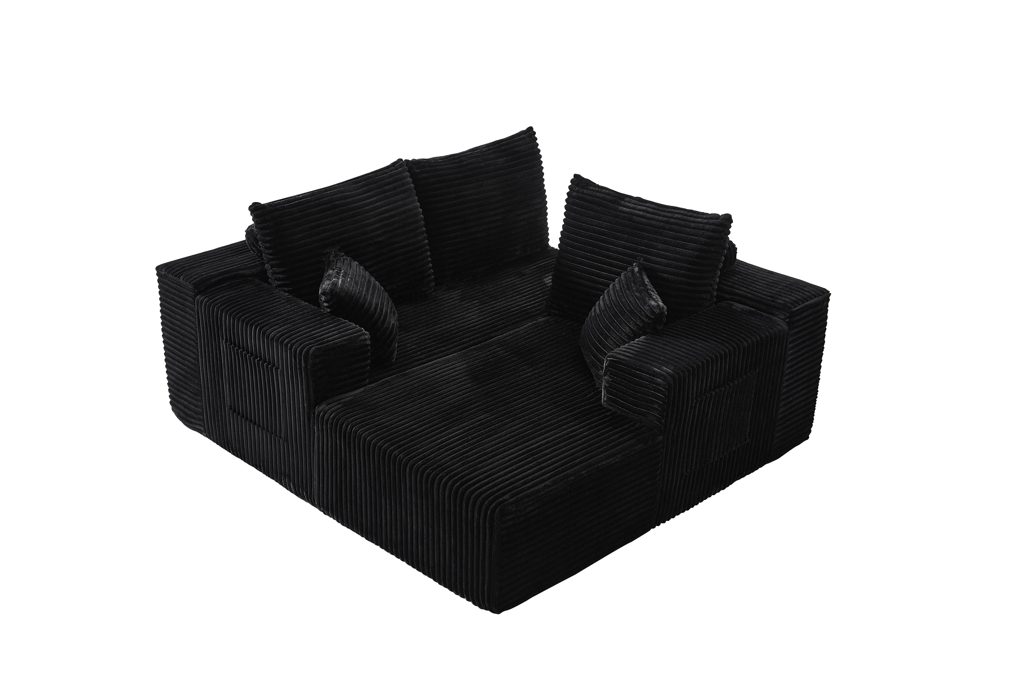 The luma L-shaped boneless couch